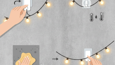 How to Hang String Lights on Concrete Walls Without Drilling?