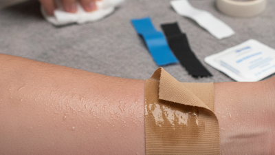 How to Enhance Tape Adhesion on Wet or Sweaty Skin?