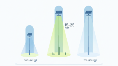 What is the best height for solar street light installation?