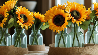 How to Use Artificial Sunflowers for Farmhouse Decor Ideas?