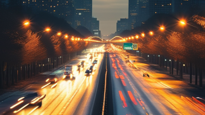 How does color temperature influence road visibility for safety?