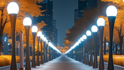 How do smart street lights detect motion and dim the lights?