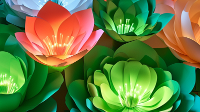 How to Integrate LED Lights into Giant Paper Flowers?