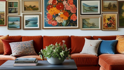 How to Stylishly Decorate the Wall Behind a Large Sofa?
