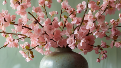 How to Use Silk Cherry Blossoms in Tall Floor Vases?