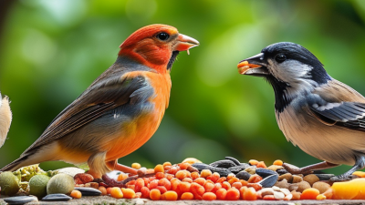 Melhores alimentos para pássaros além das sementes?