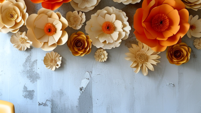 How to Install Giant Paper Flowers on Drywall Without Damage?