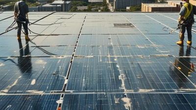 How to Safely Clean Solar Panels on a High Roof?