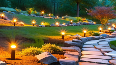 How to Easily Install Landscape Underground Lights Without Deep Wires?