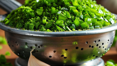 ¿Por qué mi pasta de ajo se pone verde en un triturador de metal?