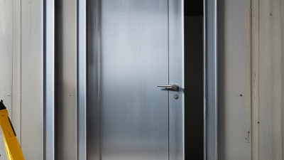 Como consertar uma estrutura de porta de aço que está caída?