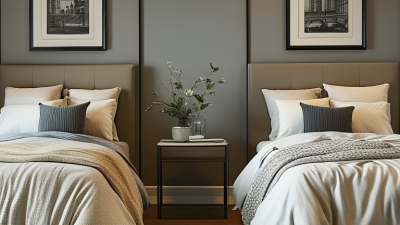 How to Arrange a Stylish Bedroom with Two Twin Beds?
