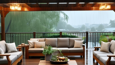 How to protect outdoor patio furniture from rain effectively?
