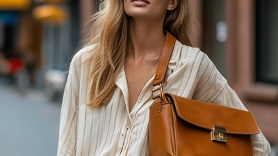 Como usar uma bolsa transversal com roupas casuais?