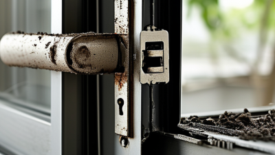 ¿Cómo arreglar un pestillo de ventana corrediza de aluminio atascado?