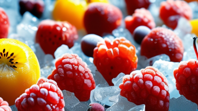 qual é a temperatura ideal de congelamento para processamento de frutas IQF?