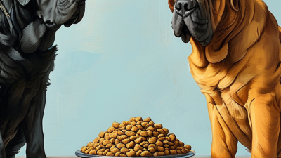 ¿Cómo deben alimentarse los perros de razas grandes?
