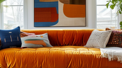 10 Best Ways to Match a Rug with a Bold Colored Sofa?