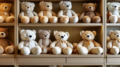 Como escolher 10 ursos de pelúcia em um quarto de bebê?