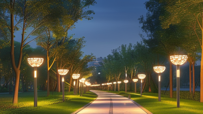 Are solar motif lights suitable for public parks brightness?