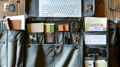 ¿Cómo organizar un bolso mensajero grande para el trabajo?