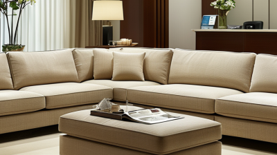 What is the best sofa layout for a welcoming reception?