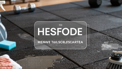 How to Clean Sweat Stains off Rubber Gym Mats?
