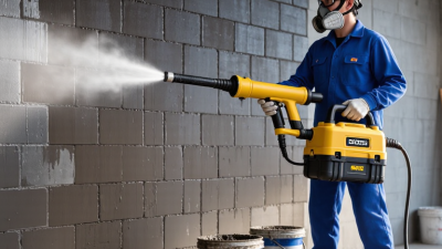 How to Use a Portable Mortar Sprayer for Wall Plastering?