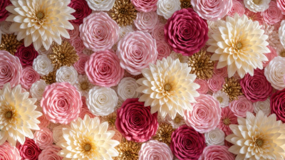 How Much Does a Custom Paper Flower Wall Cost for a Gala?