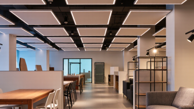 Why Mix Panels and Spotlights in a Showroom?