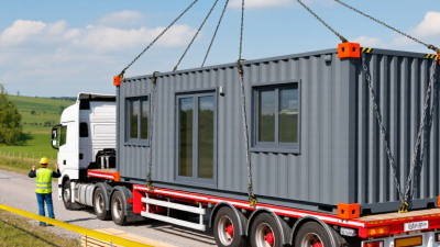 ¿Cómo transportar una casa contenedor plegable al campo?