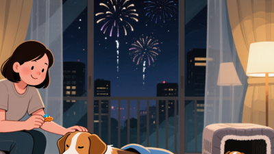7 dicas para enganar cães durante fogos de artifício?