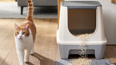 Como evitar que a areia do gato se espalhe pela casa?