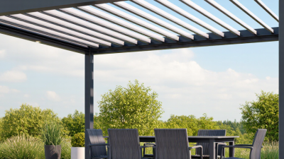 China Best Aluminum Louvered Pergola Kits Supplier