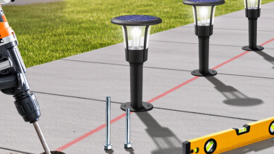 How to Install Solar Bollard Lights on Concrete?