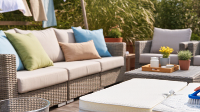 7 Best Ways to Clean Outdoor Furniture Cushions Safely
