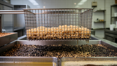 O que é filtrado regularmente de óleo em fritadeiras comerciais?