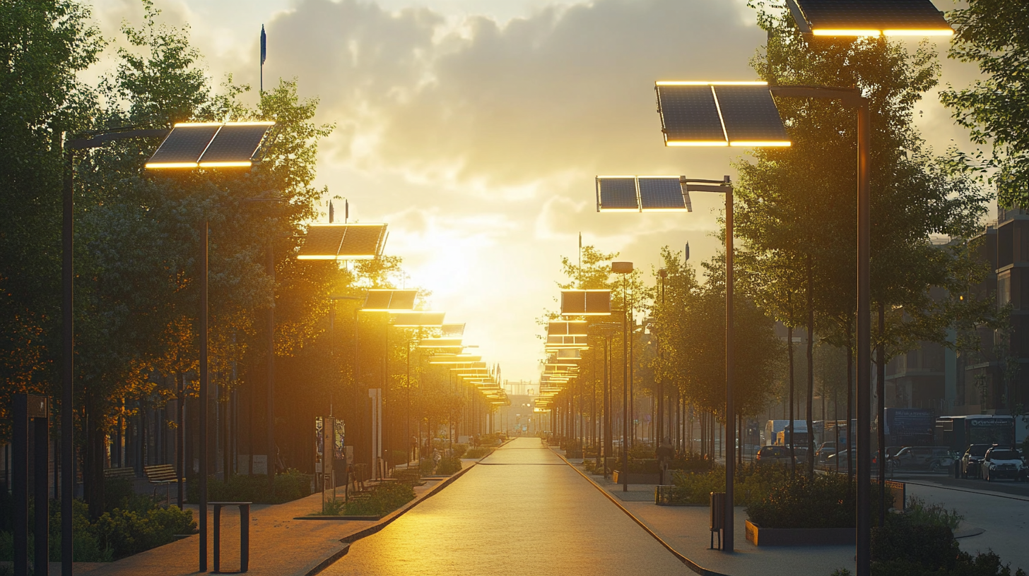 Innovative Solar Street Lights for Sustainable Urban Development