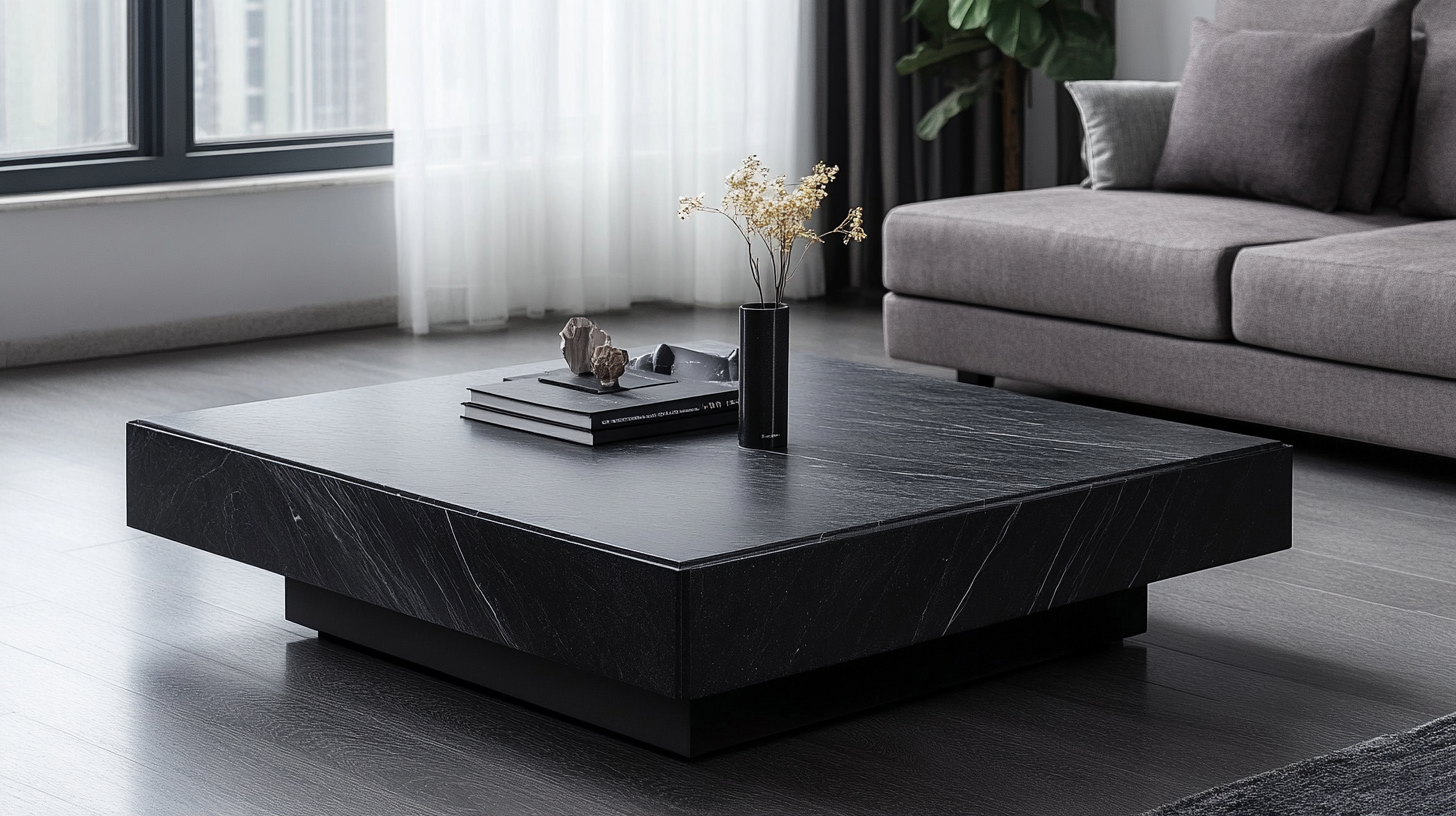 Elevate Your Space with Premium Quality Black Coffee Tables Crafted in China