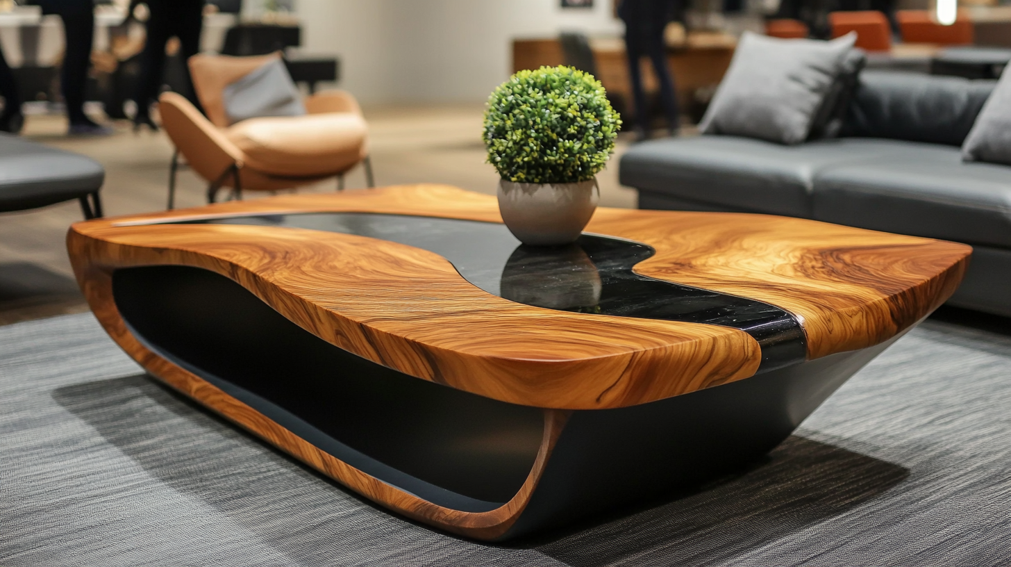 Global Buyers Discover Unique Wood Coffee Table Designs at the 137th Canton Fair in Guangzhou