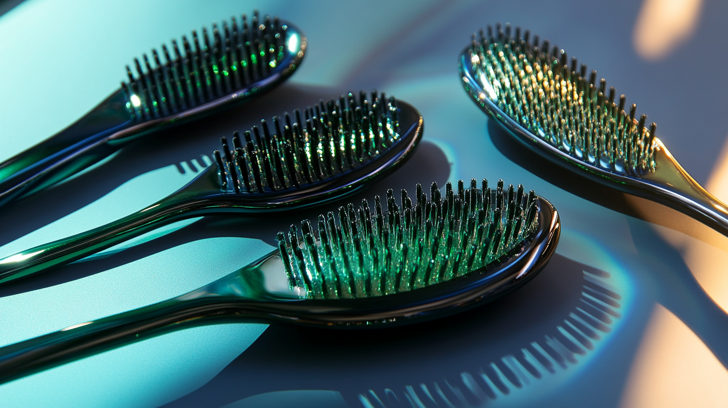 Unleash Global Demand for Customized Electroplate Green Hair Brush With Aluminum Tube at Canton Fair 2025