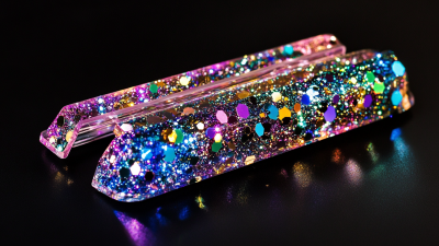 Explore Unique Features and Applications of the Best 9cm Shining Rectangle Claw Clip with Multicolor Glitter