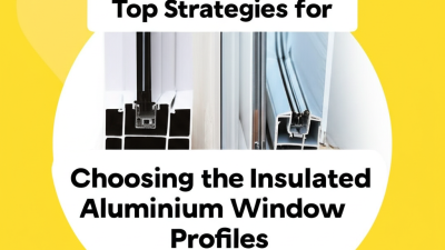 Top Strategies for Choosing the Best Insulated Aluminium Window Profiles