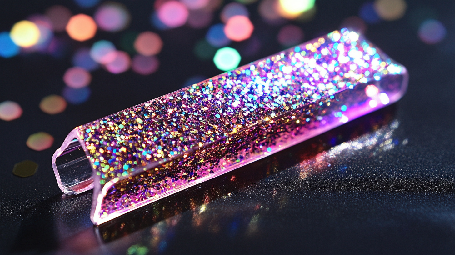 Explore Unique Features and Applications of the Best 9cm Shining Rectangle Claw Clip with Multicolor Glitter