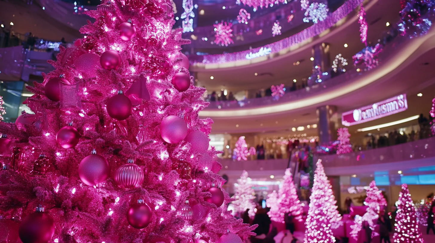 Globally Celebrated: Unveiling China’s Premium Pink Christmas Decorations