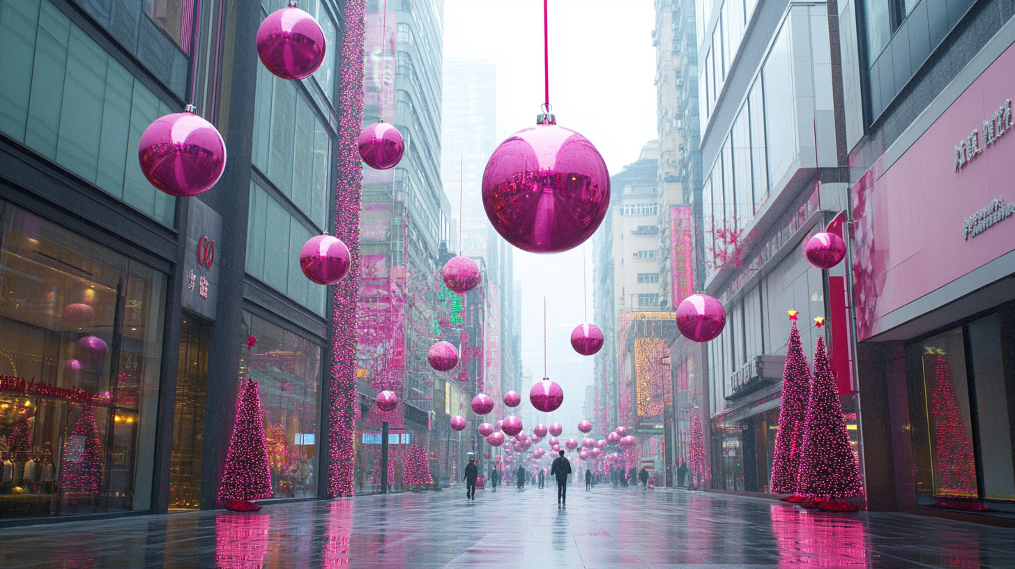Globally Celebrated: Unveiling China’s Premium Pink Christmas Decorations