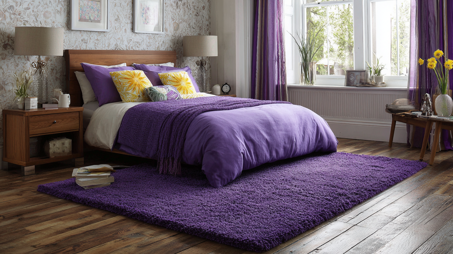 Ultimate Checklist for Choosing the Best Purple Bedroom Rugs