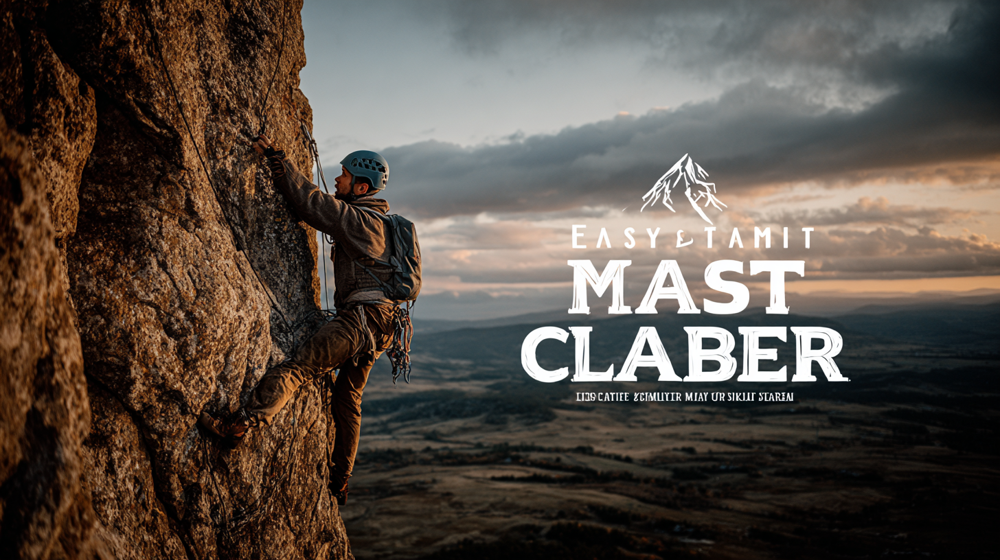 Finding the Right Supplier for Best Easy Climb Mast Climbers Your Ultimate Guide to Quality and Reliability