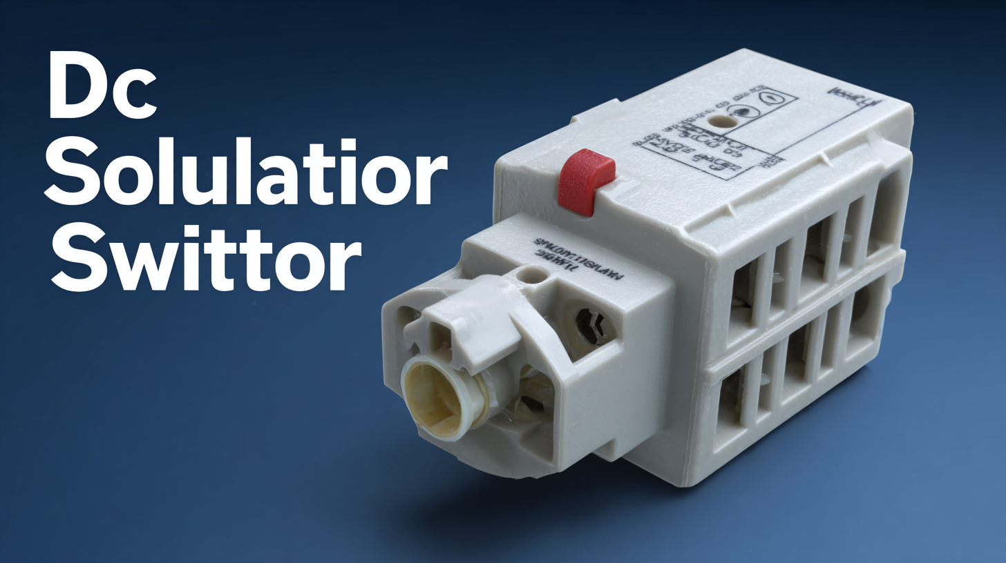 The Ultimate Guide to Choosing the Best DC Isolator Switch for Global Buyers
