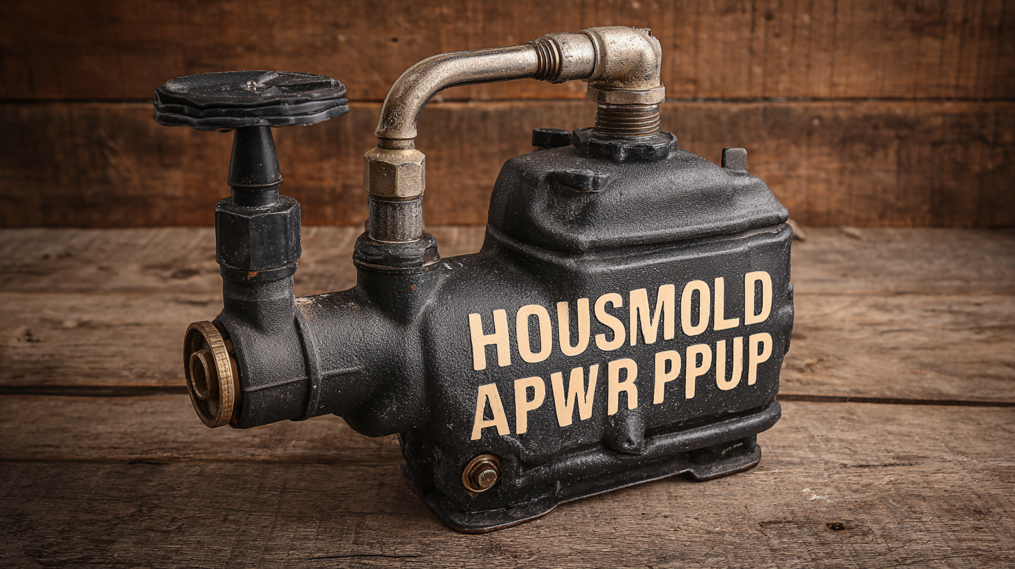 5 Reasons Why the Best Household Water Pump Should Be Your Top Choice for Efficiency